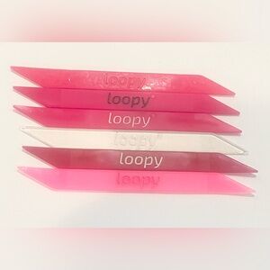 Loopy Case Loop Bundle Pink and Clear: 6 loops total